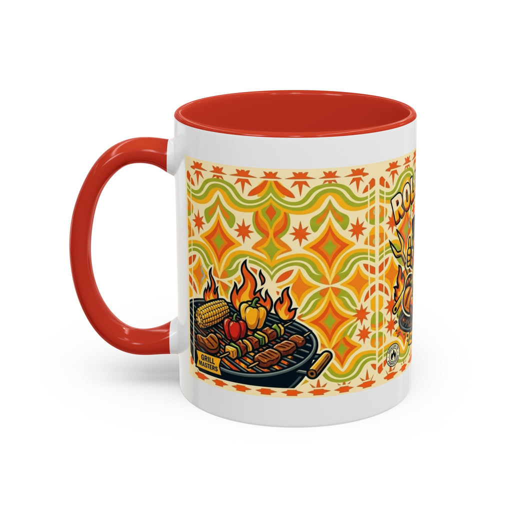 Retron Hot Dog Food Truck Accent Coffee Mug — "Rollin Dog" Retro Summer BBQ Mug (11/15oz)