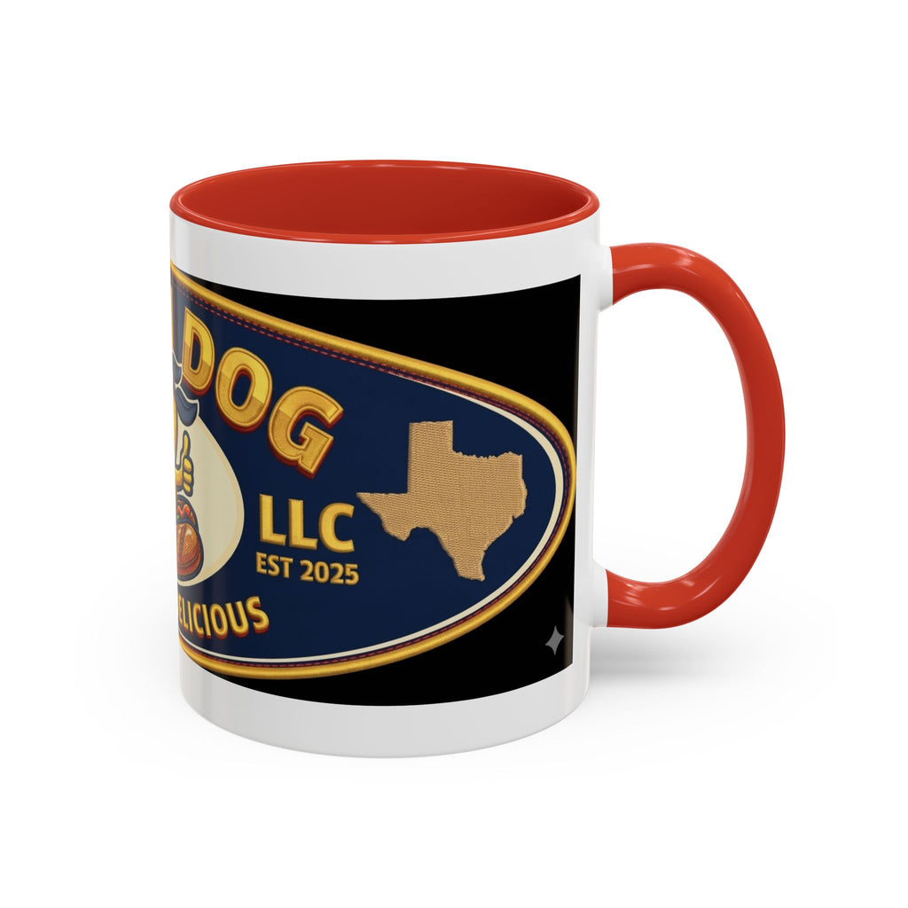 Texas Rollin Dog Coffee Mug - 'Dog Gone Delicious' Novelty Accent Mug (11/15oz)