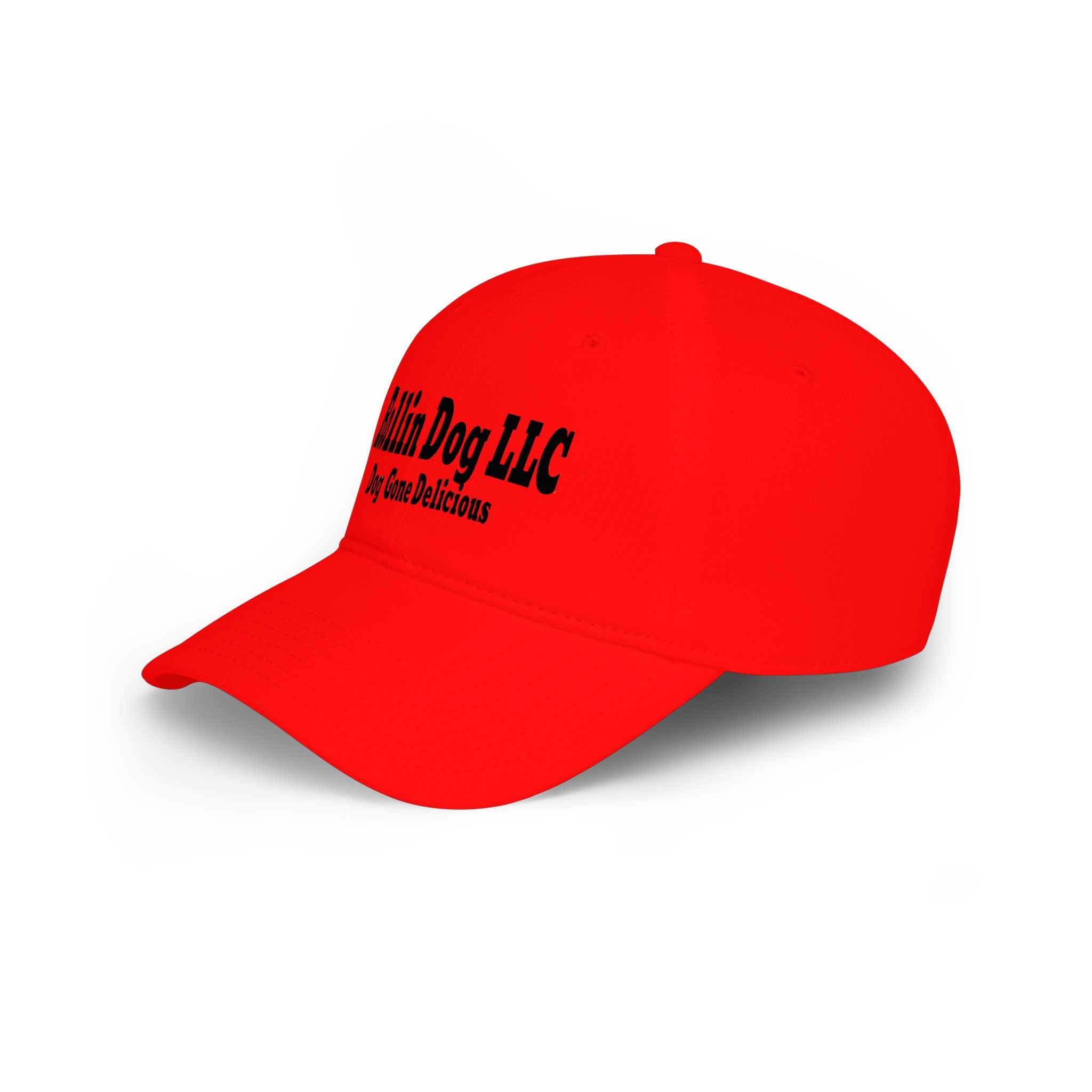 Low Profile Baseball Cap — Rollin Dog LLC "Dog Gone Delicious" Embroidered Hat