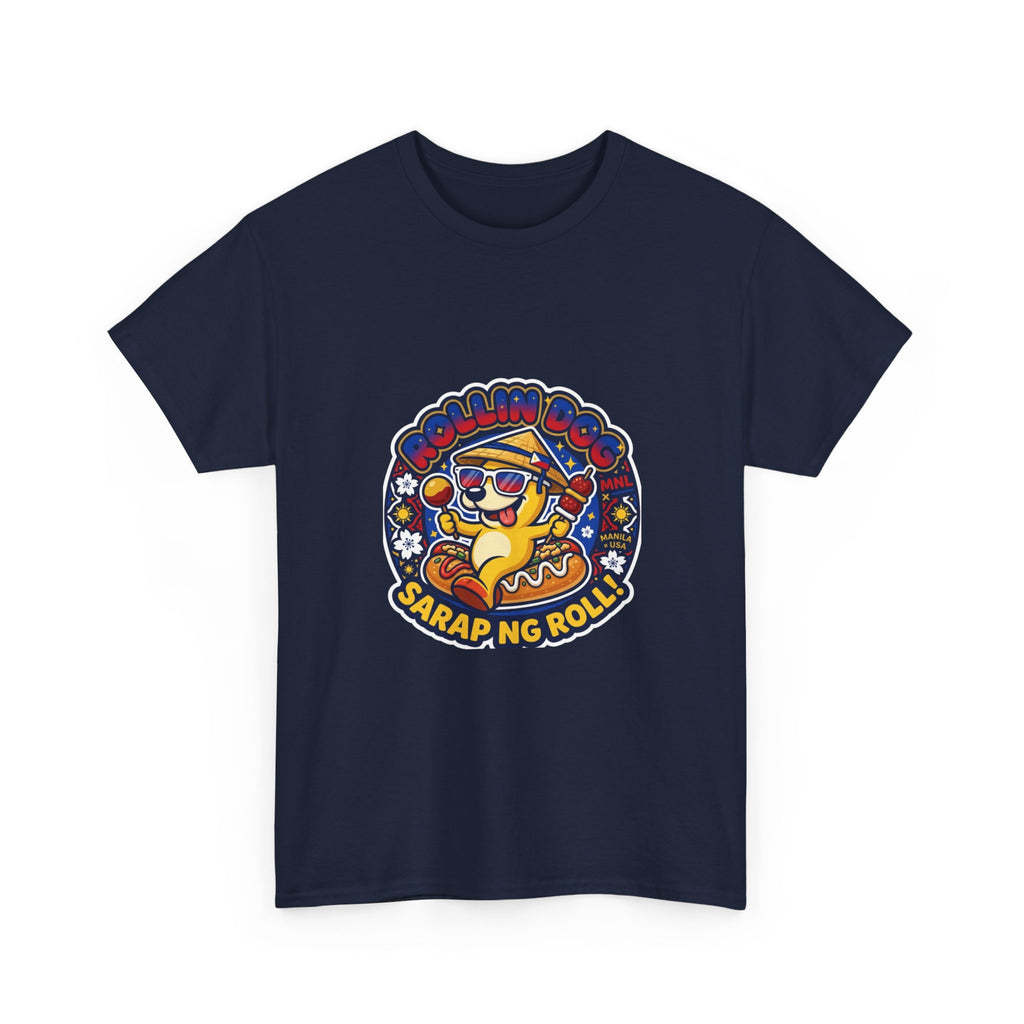 T-Shirt — 'Sarap ng Roll' Retro Cartoon Lumpia Design