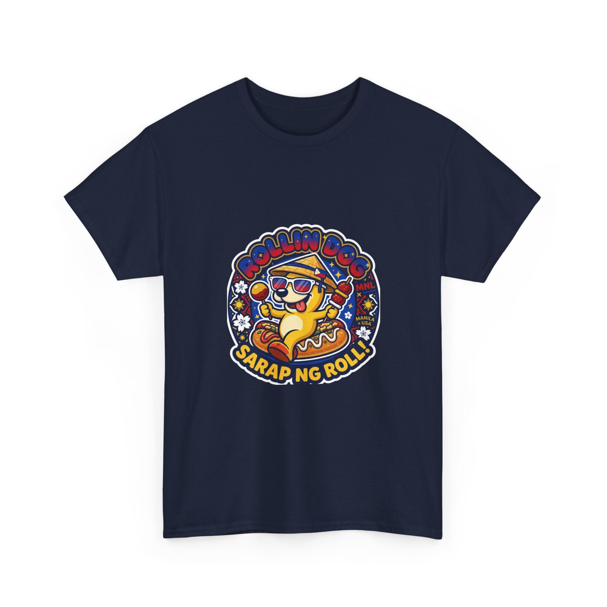 T-Shirt — 'Sarap ng Roll' Retro Cartoon Lumpia Design