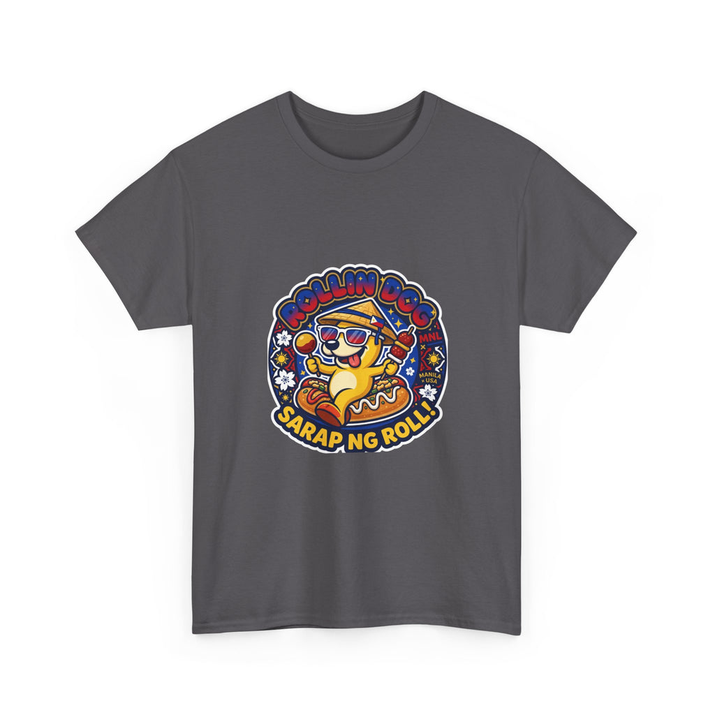 T-Shirt — 'Sarap ng Roll' Retro Cartoon Lumpia Design