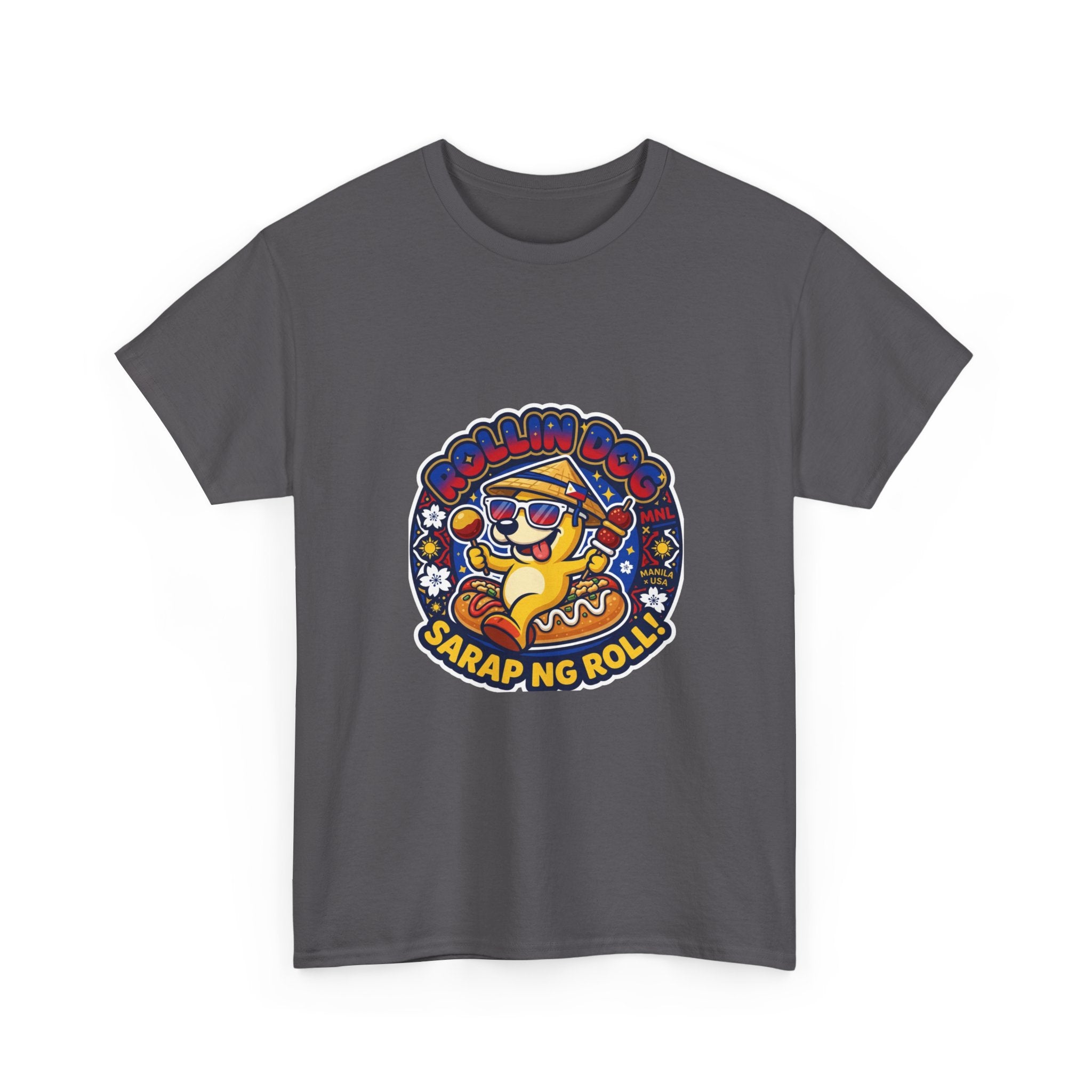T-Shirt — 'Sarap ng Roll' Retro Cartoon Lumpia Design