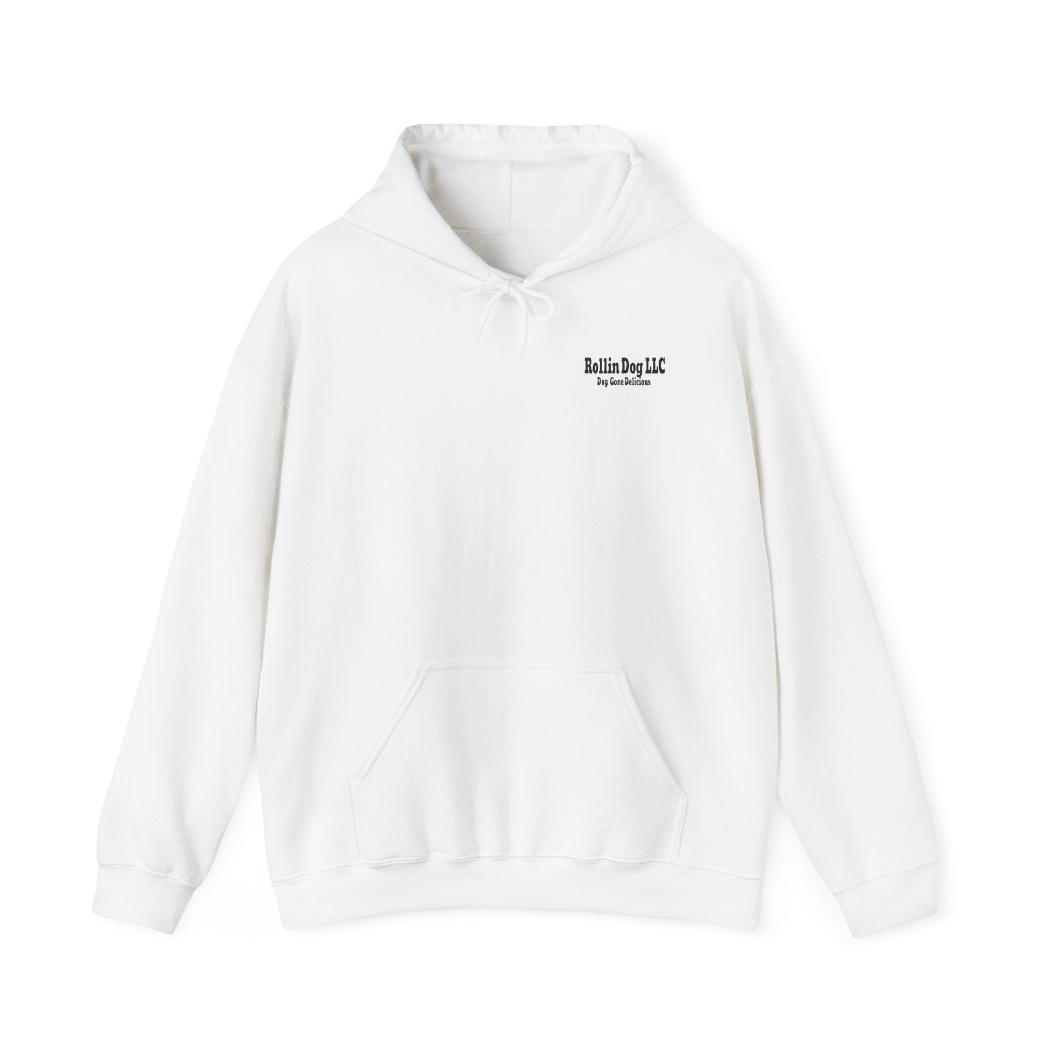 Original Dog Logo Hoodie — 'Rollin Dog LLC: Dog Gone Delicious' Graphic Pullover