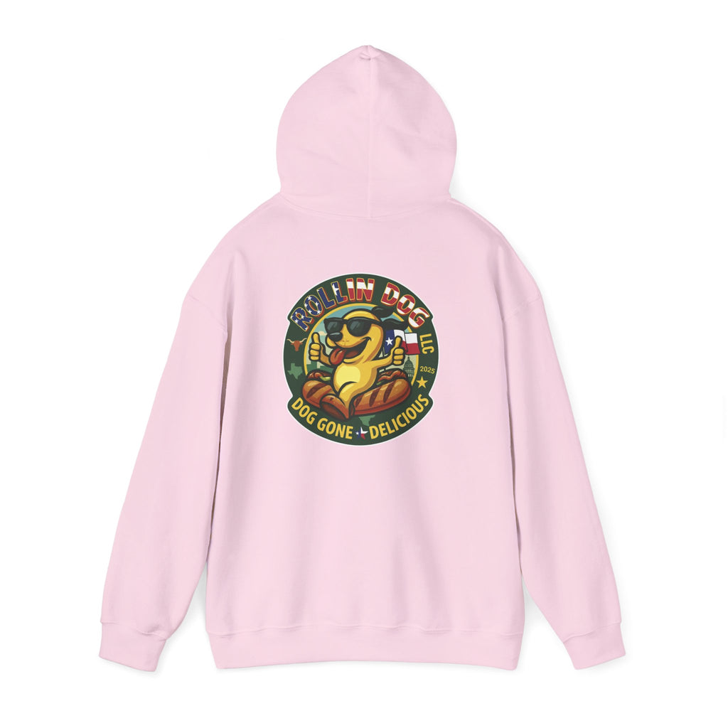 Hoodie - Retro 'Dog Gone Delicious' Hot Dog Mascot Pullover