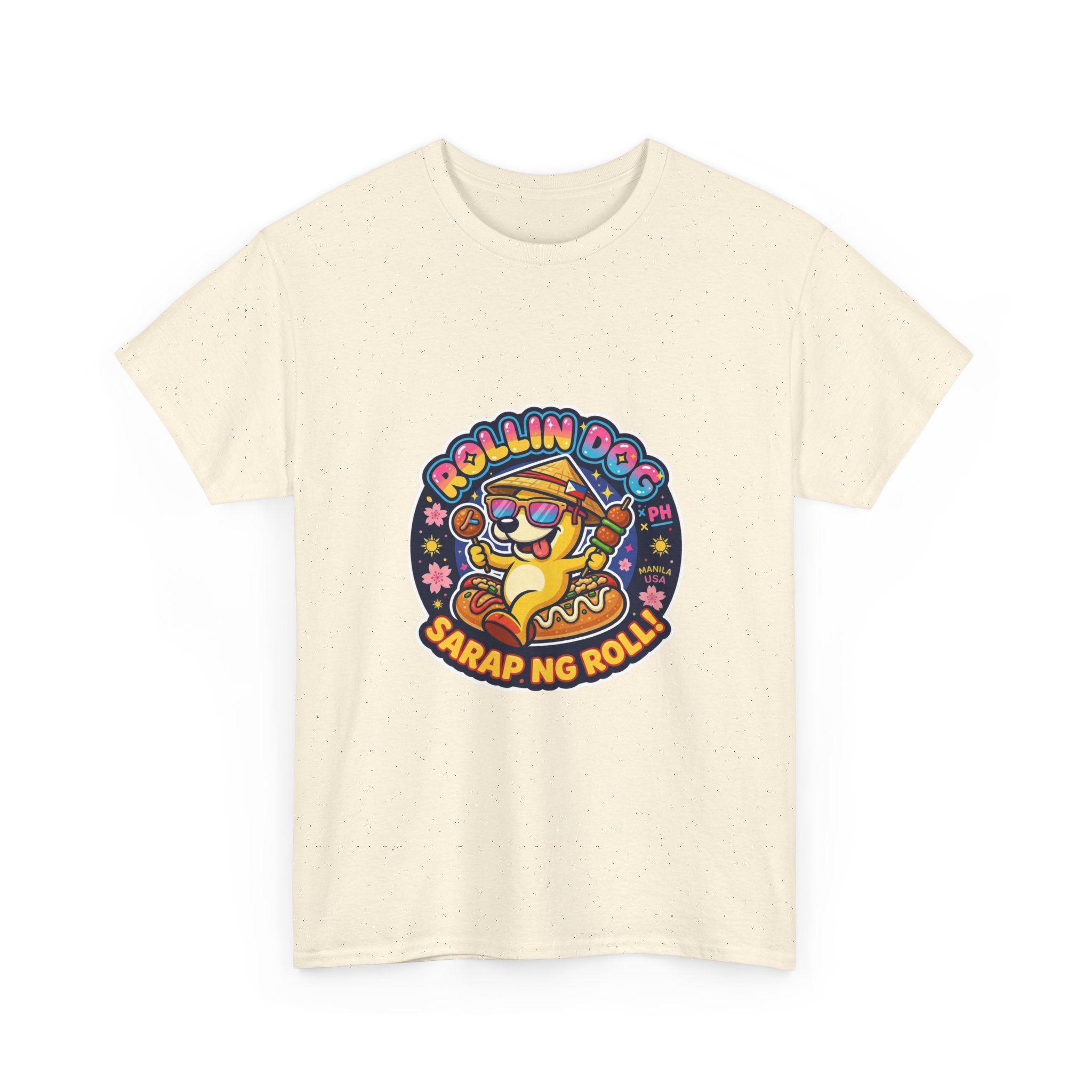 T-Shirt — "Rollin Dog" Sarap ng Roll Cute Filipino Foodie Tee