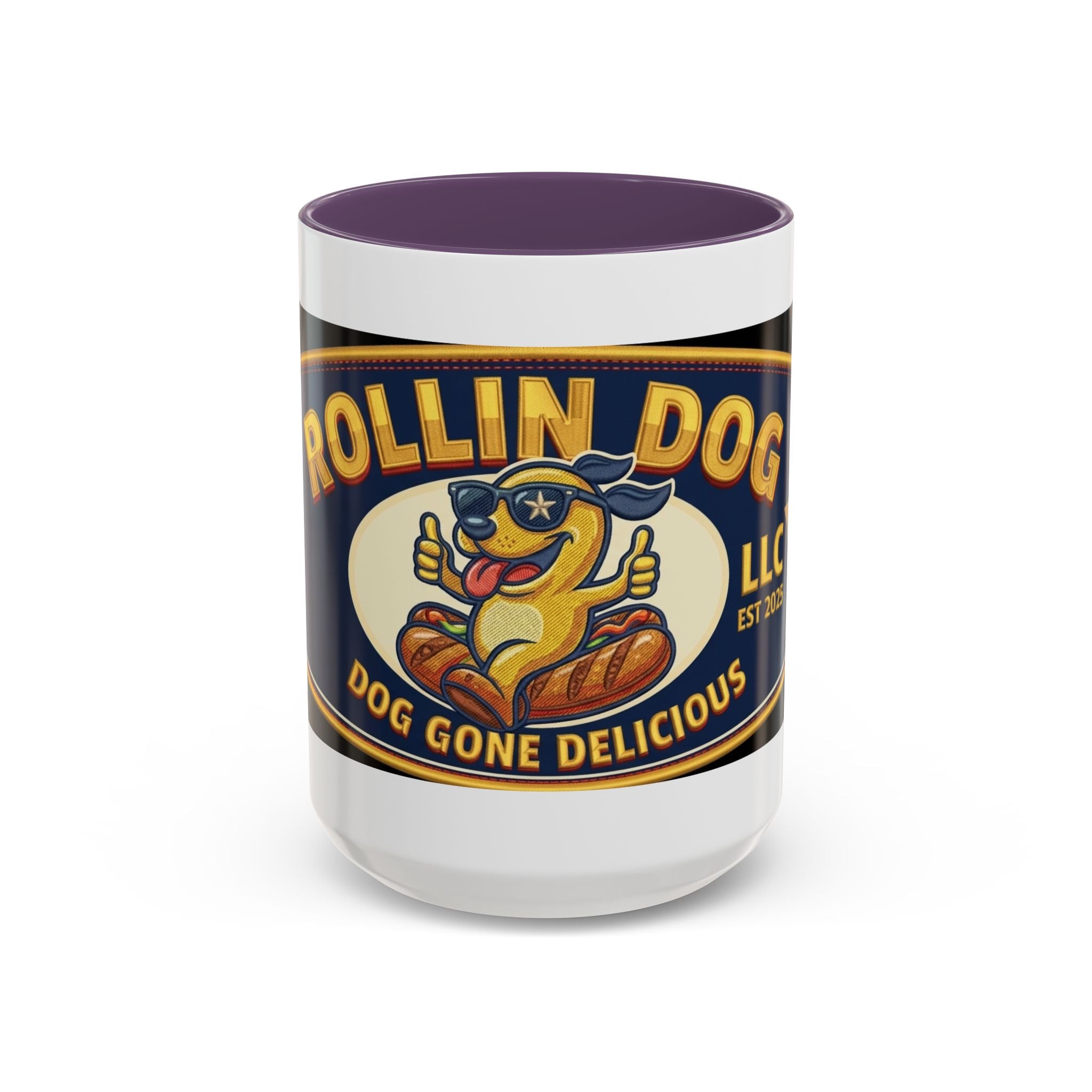 Texas Rollin Dog Coffee Mug - 'Dog Gone Delicious' Novelty Accent Mug (11/15oz)