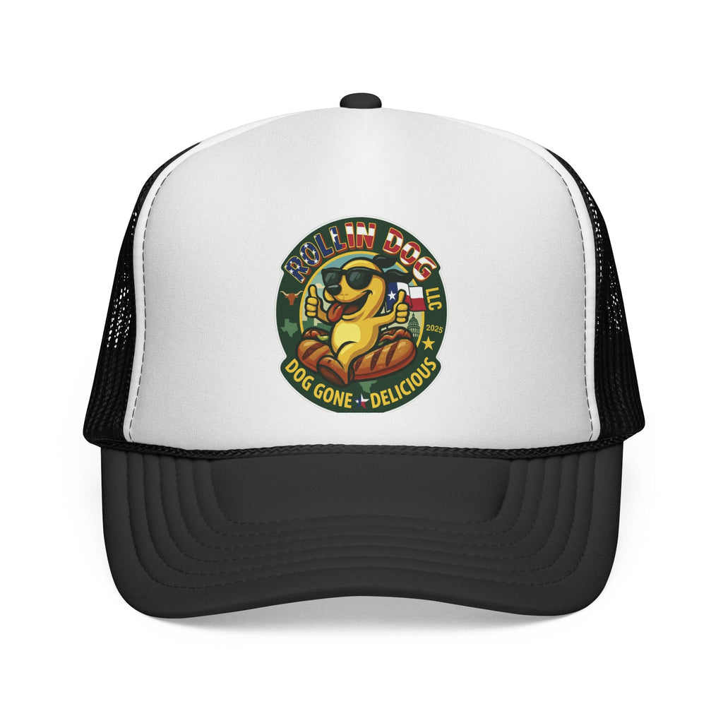 Texas Trucker Cap — Retro 'Dog Gone Delicious' Sunglasses Dog Patch