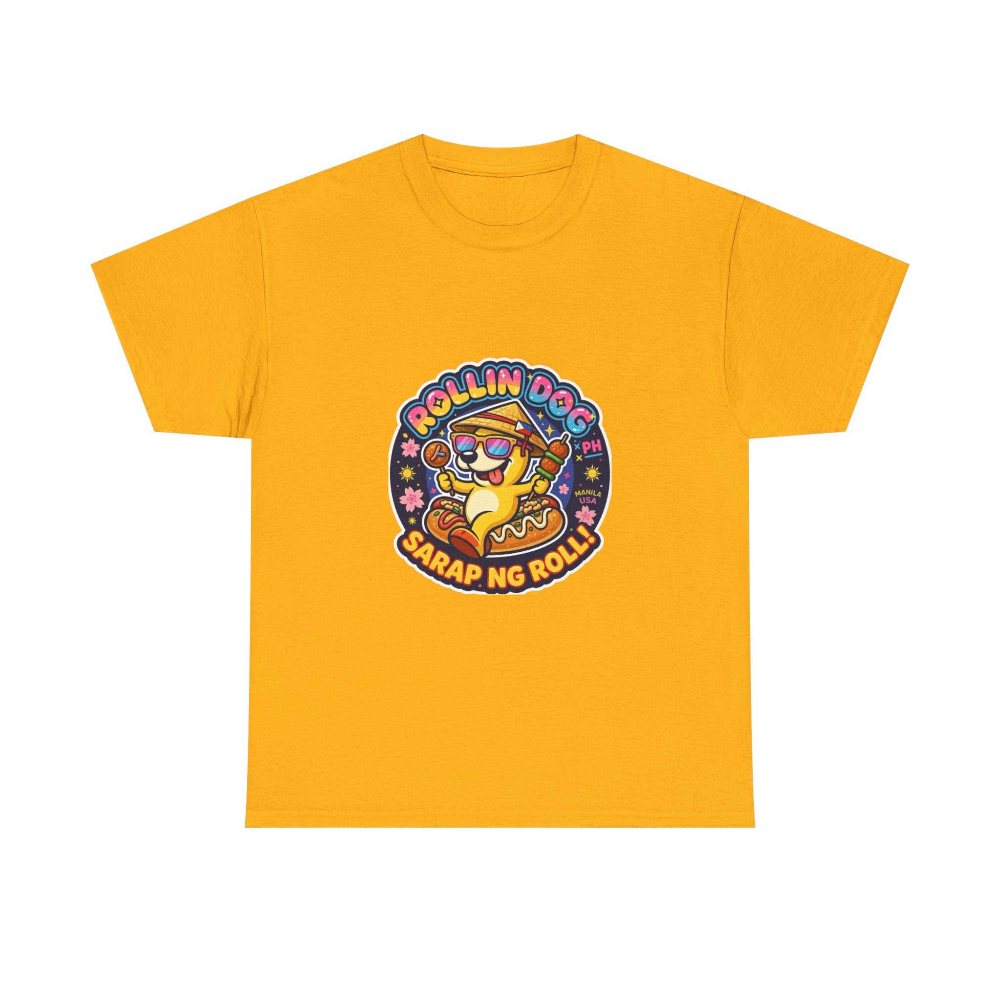 T-Shirt — "Rollin Dog" Sarap ng Roll Cute Filipino Foodie Tee