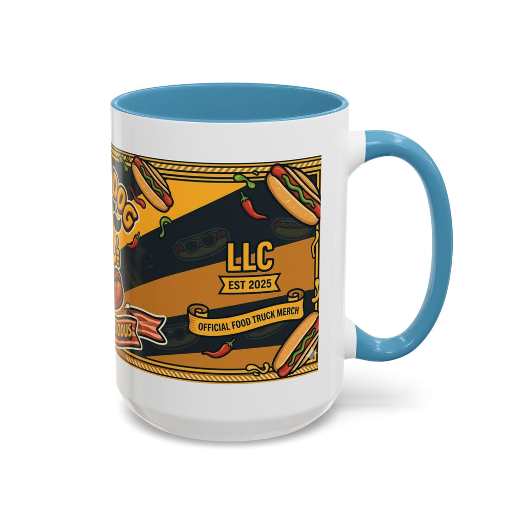 Rollin Dog Hot Dog Mug — Retro 'Dog Gone Delicious' Coffee Cup (11/15oz)