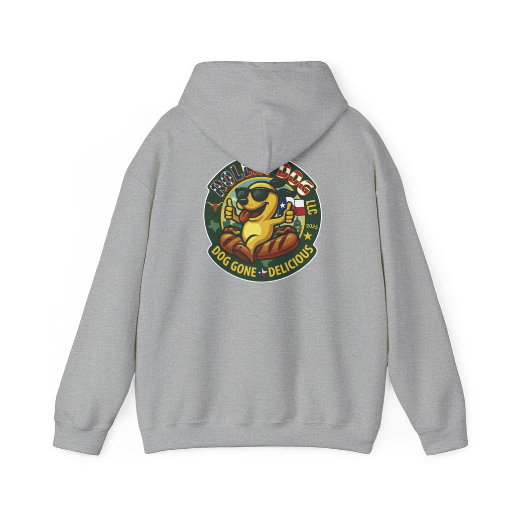 Hoodie - Retro 'Dog Gone Delicious' Hot Dog Mascot Pullover