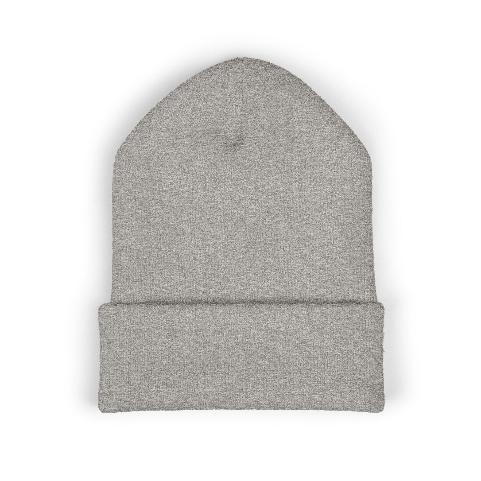 Embroidered Classic White Cuffed Beanie - Rollin Dog LLC Logo