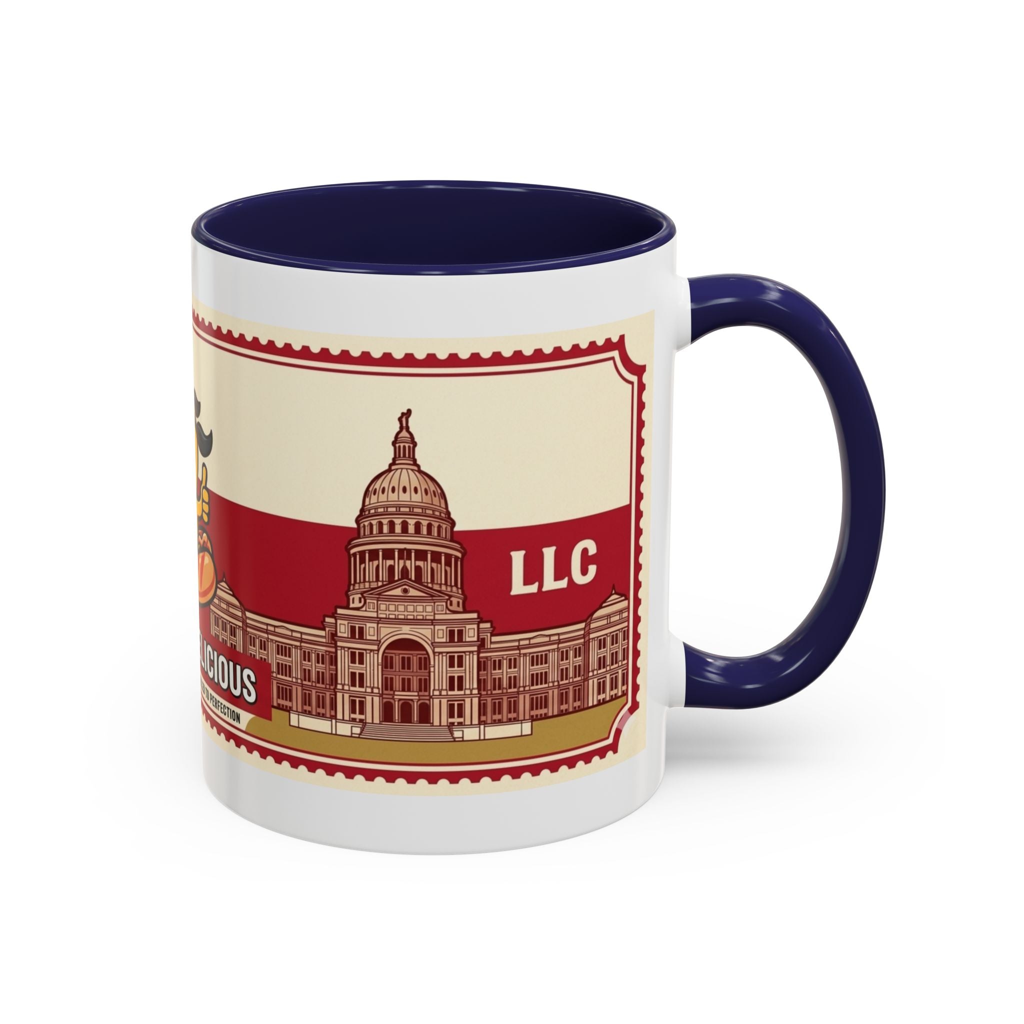 Rollin Dog Coffee Mug — Retro 'Dog Gone Delicious' Hot Dog Design (11/15oz)