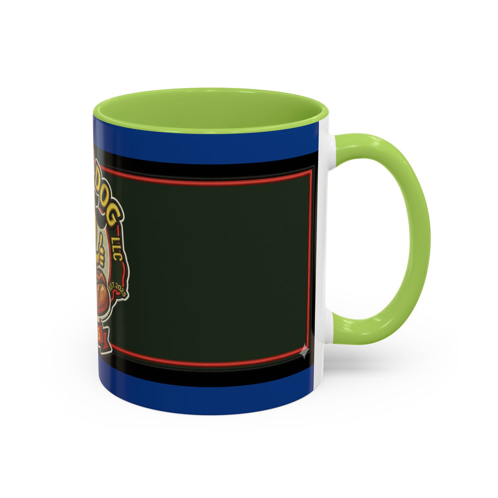 Texas Rollin Dog 'Dog Gone Delicious' Accent Coffee Mug – Fun Hot Dog Logo 11/15oz
