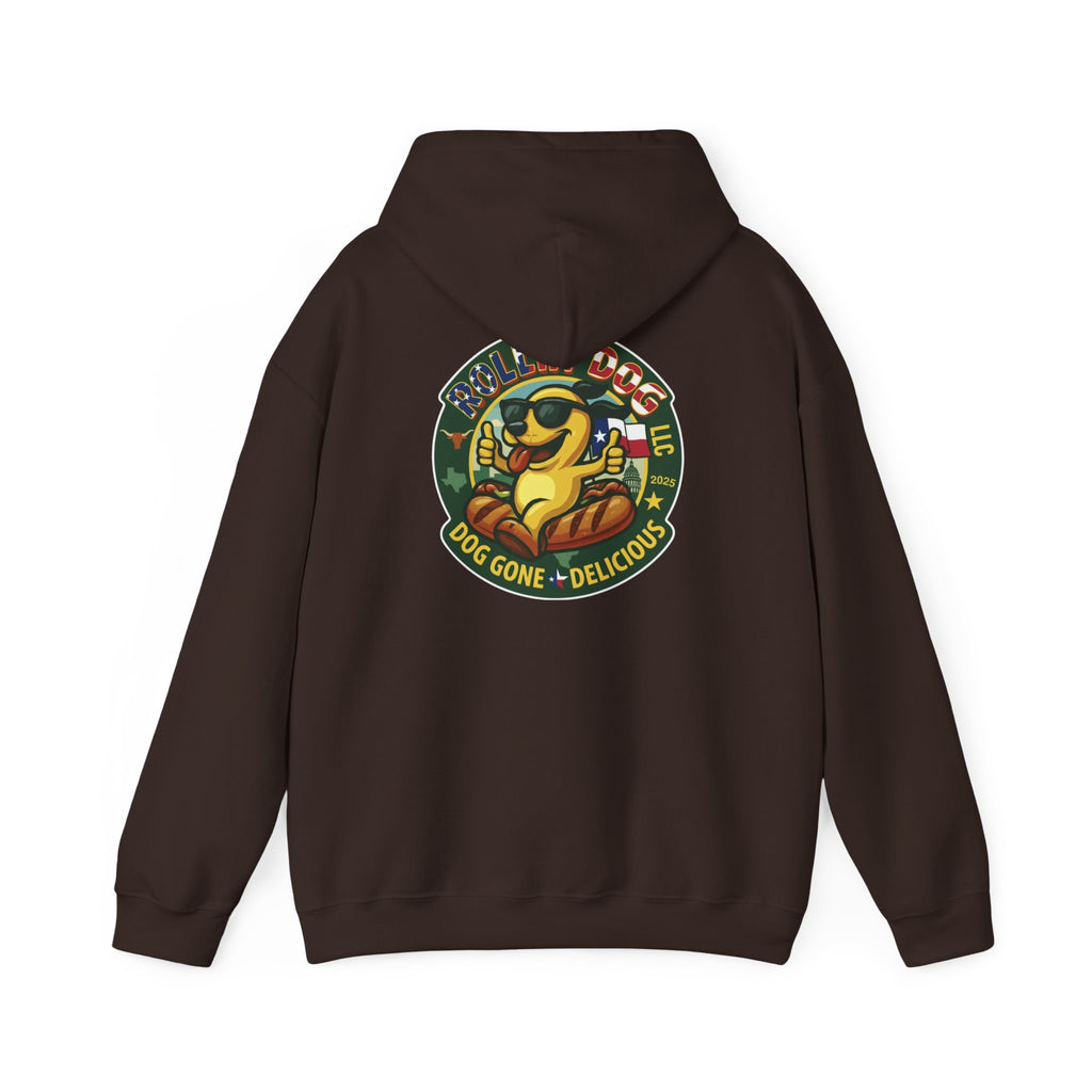 Hoodie - Retro 'Dog Gone Delicious' Hot Dog Mascot Pullover