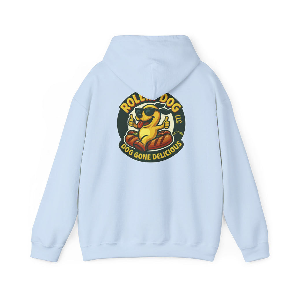 Original Dog Logo Hoodie — 'Rollin Dog LLC: Dog Gone Delicious' Graphic Pullover