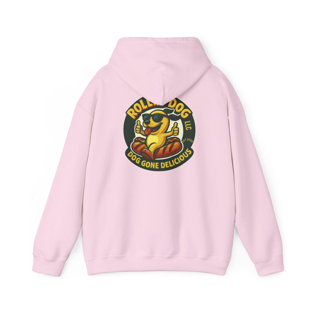 Original Dog Logo Hoodie — 'Rollin Dog LLC: Dog Gone Delicious' Graphic Pullover