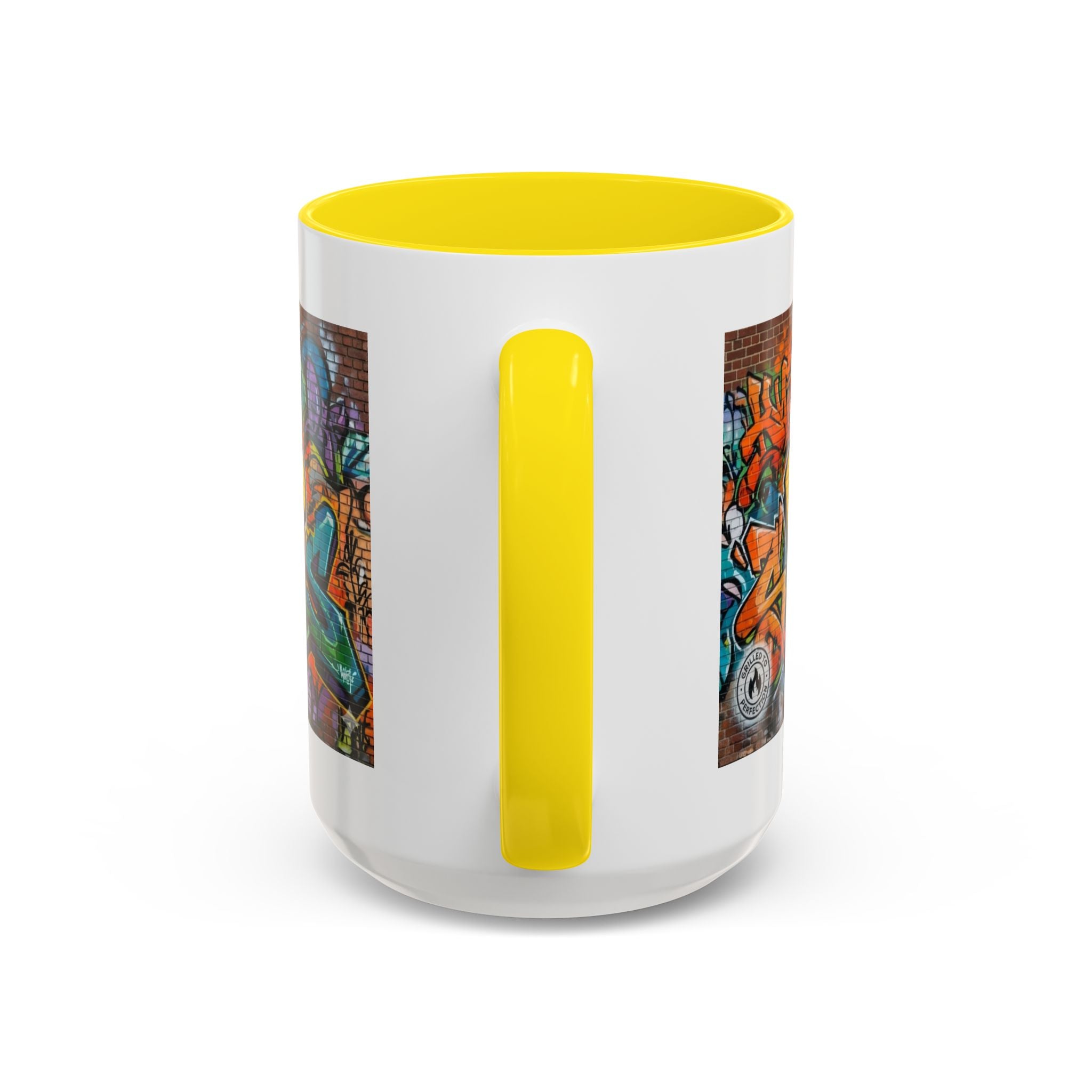 Rollin' Dog Graffiti Coffee Mug — Fun Hot Dog Street Art Accent Mug (11/15oz)