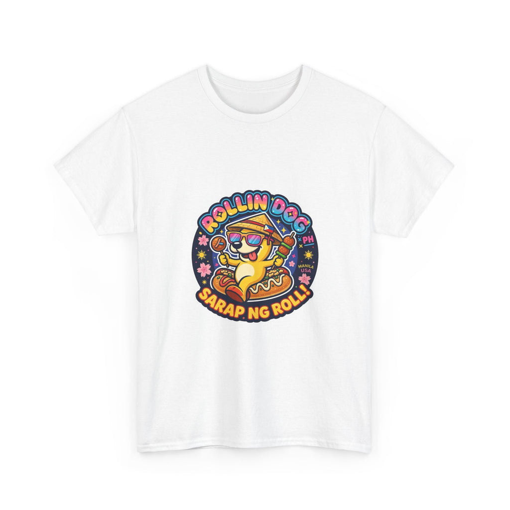 T-Shirt — "Rollin Dog" Sarap ng Roll Cute Filipino Foodie Tee