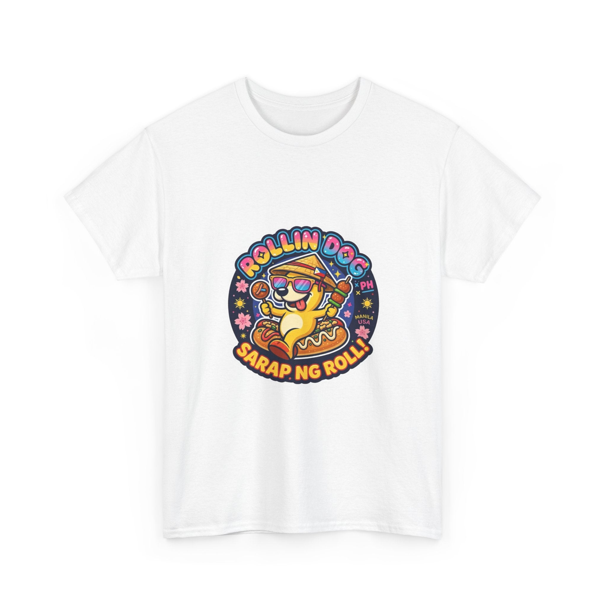 T-Shirt — "Rollin Dog" Sarap ng Roll Cute Filipino Foodie Tee