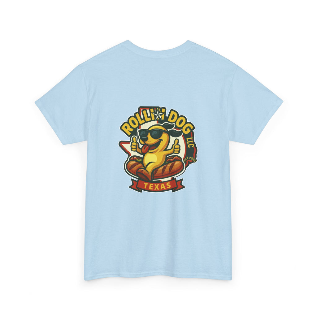 Rollin' Dog Texas T-Shirt — Retro Hot Dog Logo Tee