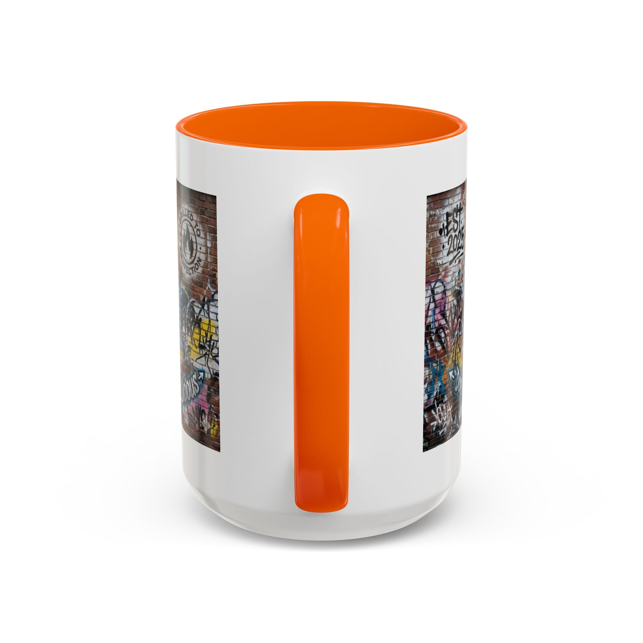 Rollin' Dog Graffiti Coffee Mug – "Dog Gone Delicious" Accent Mug