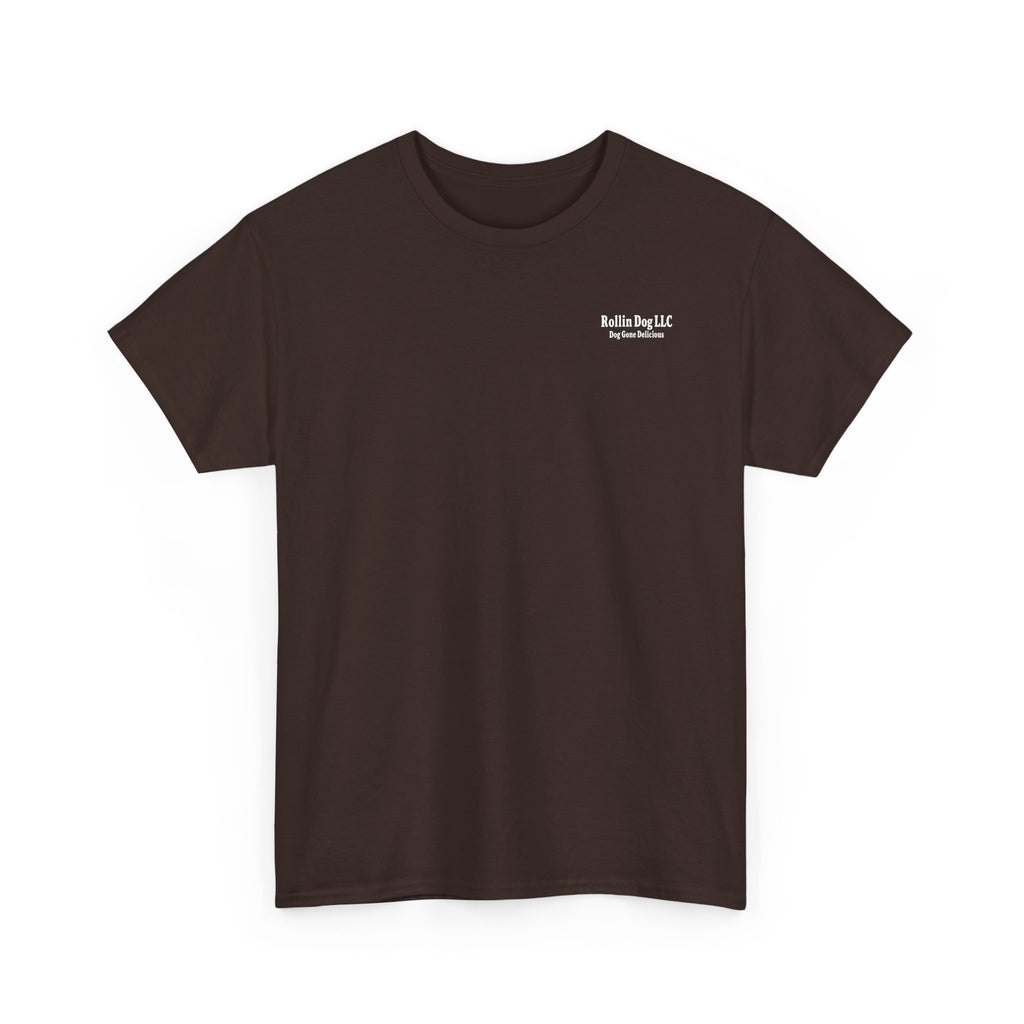 T-Shirt — "Rollin Dog: Dog Gone Delicious" Retro Hot Dog Graphic Tee
