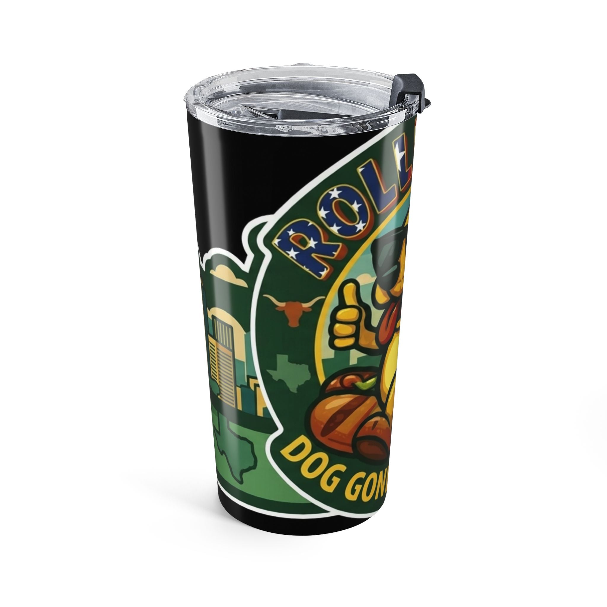 20oz Tumbler — Texas Chill Emoji Design (Sunglasses Nacho, "Gettin' Down" Theme)