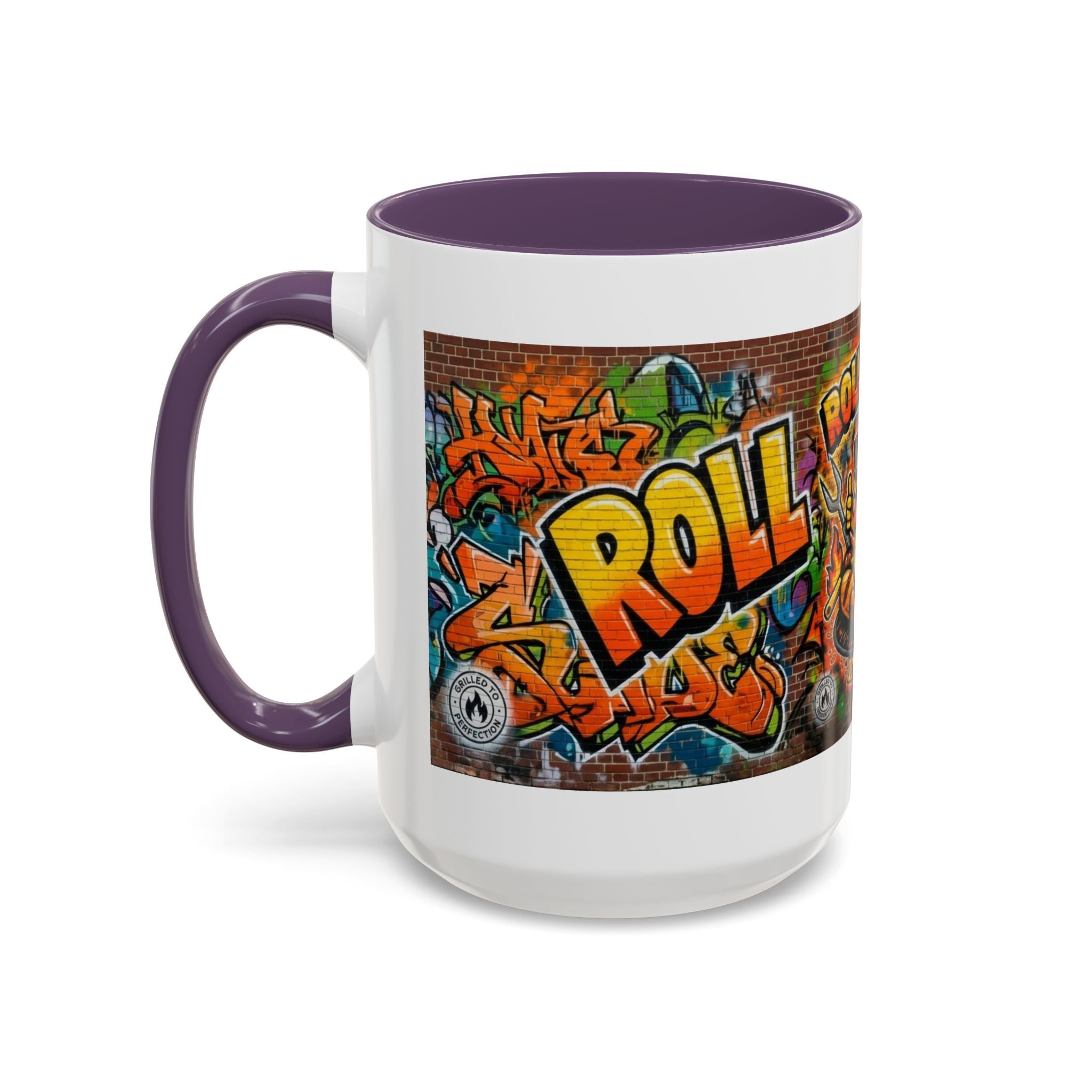Rollin' Dog Graffiti Coffee Mug — Fun Hot Dog Street Art Accent Mug (11/15oz)