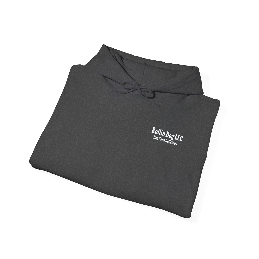 Original Dog Logo Hoodie — 'Rollin Dog LLC: Dog Gone Delicious' Graphic Pullover