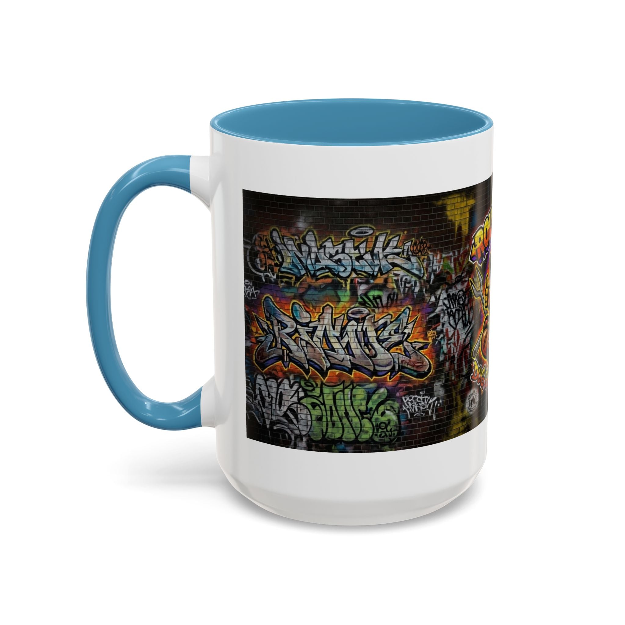 Rollin Dog Hot Dog Mug — Graffiti Skate Vibe Coffee Cup (11/15oz)