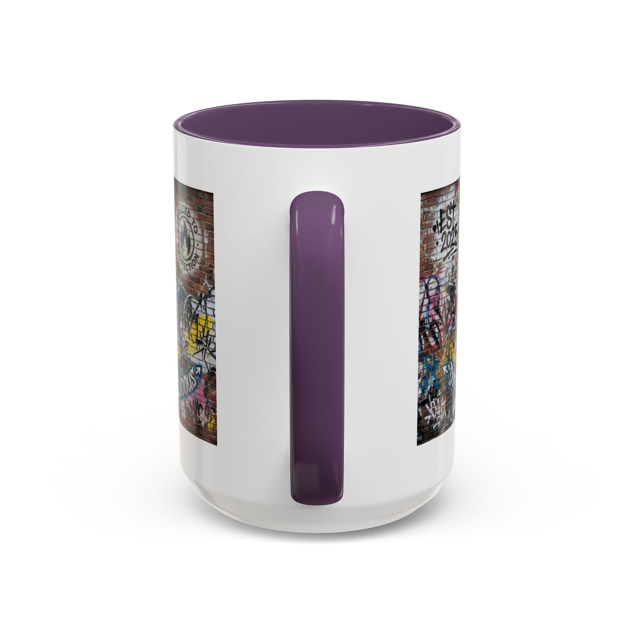Rollin' Dog Graffiti Coffee Mug – "Dog Gone Delicious" Accent Mug