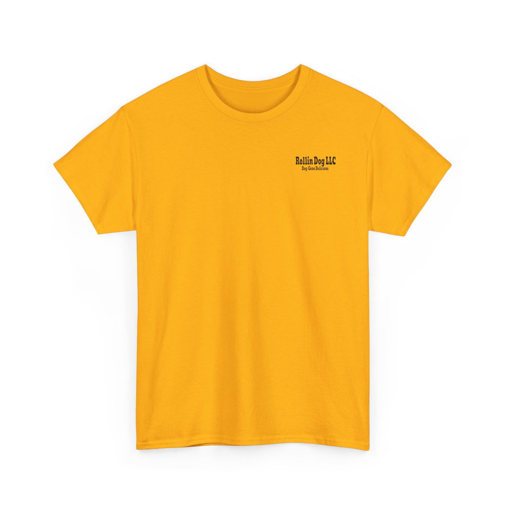T-Shirt — "Rollin Dog: Dog Gone Delicious" Retro Hot Dog Graphic Tee