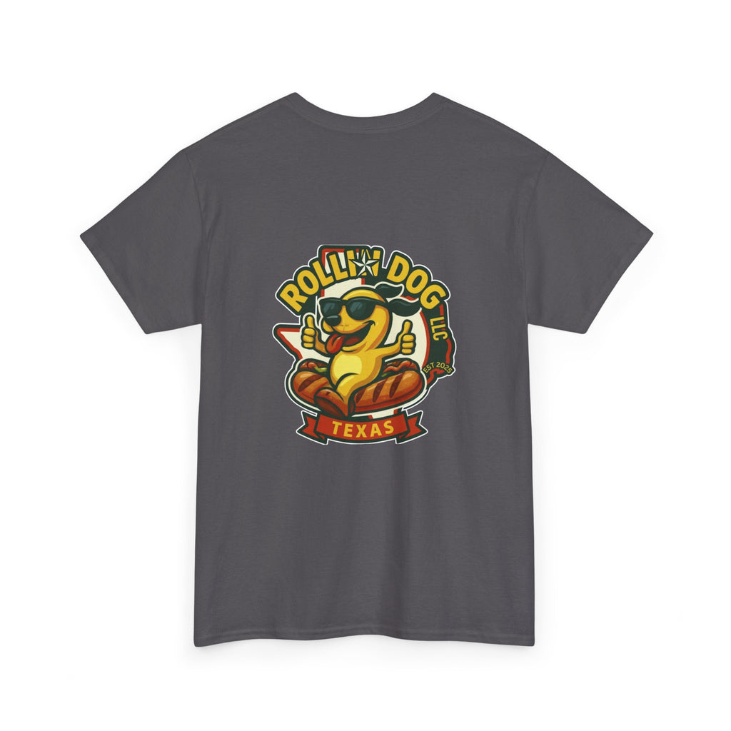 Rollin' Dog Texas T-Shirt — Retro Hot Dog Logo Tee
