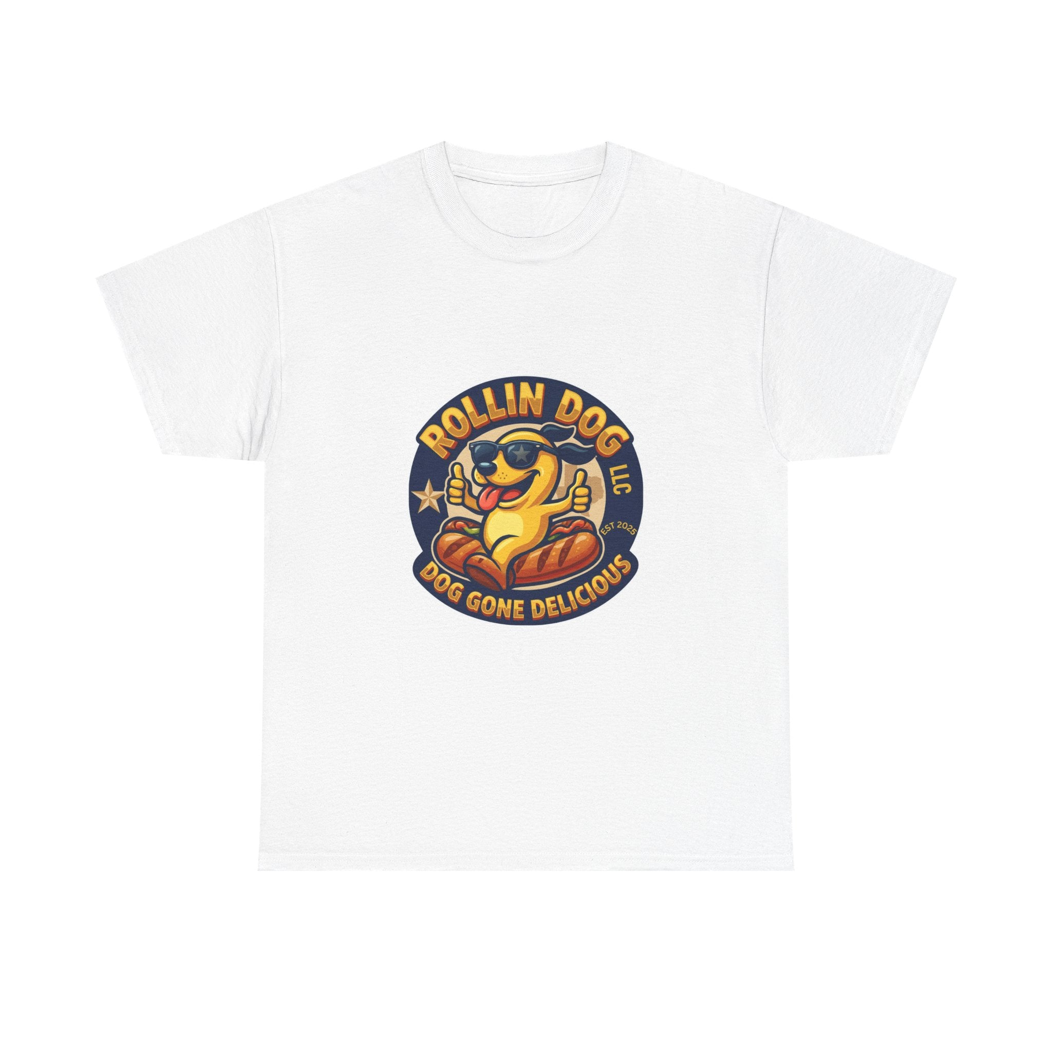 T-Shirt — "Texas Rollin Dog" Retro Hot Dog Mascot Tee