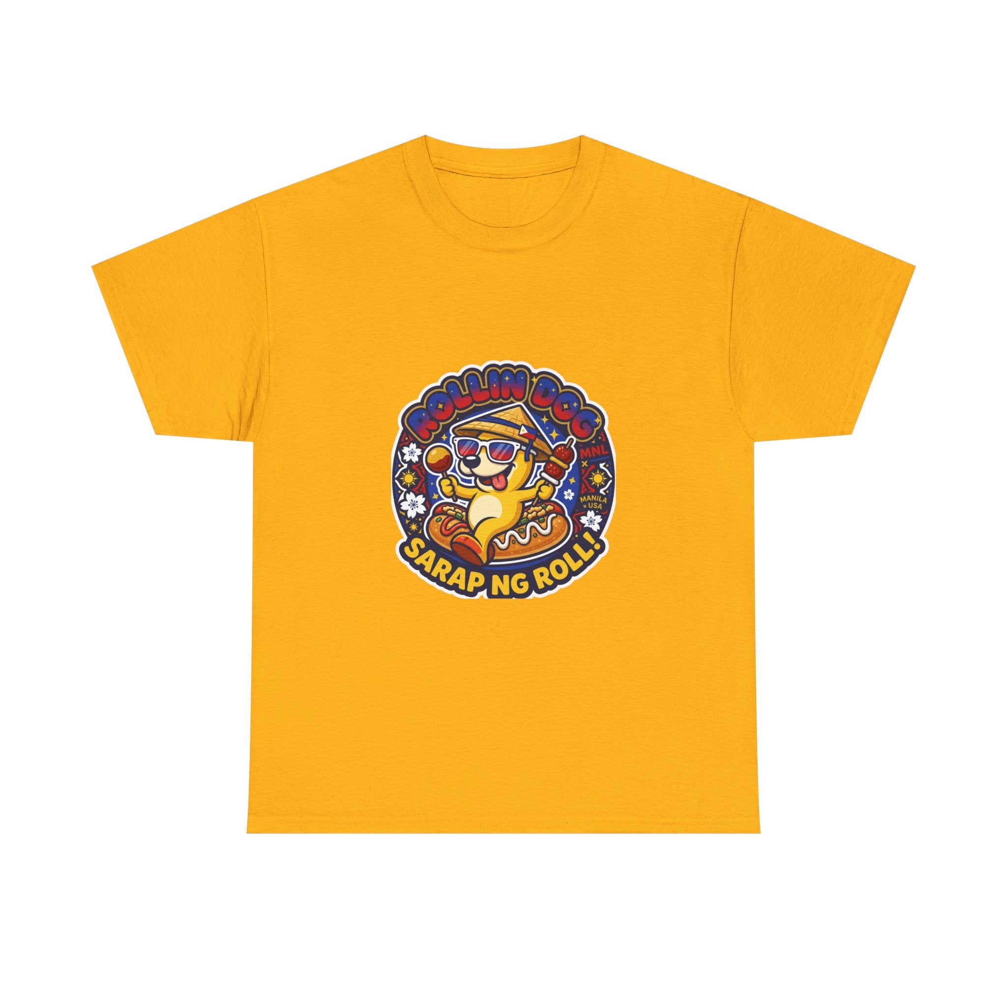T-Shirt — 'Sarap ng Roll' Retro Cartoon Lumpia Design