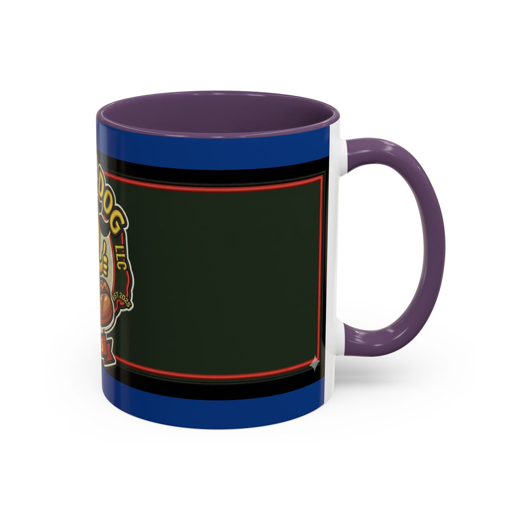 Texas Rollin Dog 'Dog Gone Delicious' Accent Coffee Mug – Fun Hot Dog Logo 11/15oz
