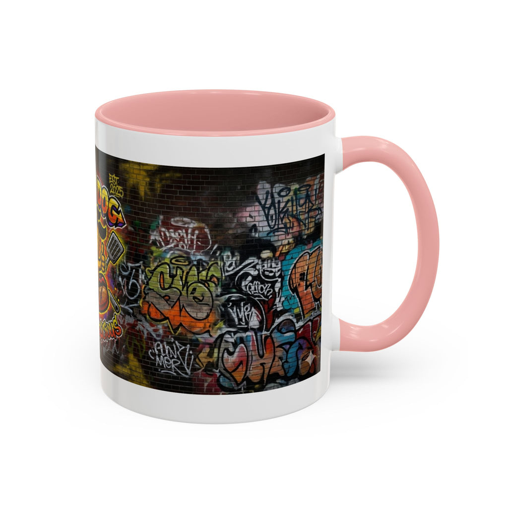 Rollin Dog Hot Dog Mug — Graffiti Skate Vibe Coffee Cup (11/15oz)