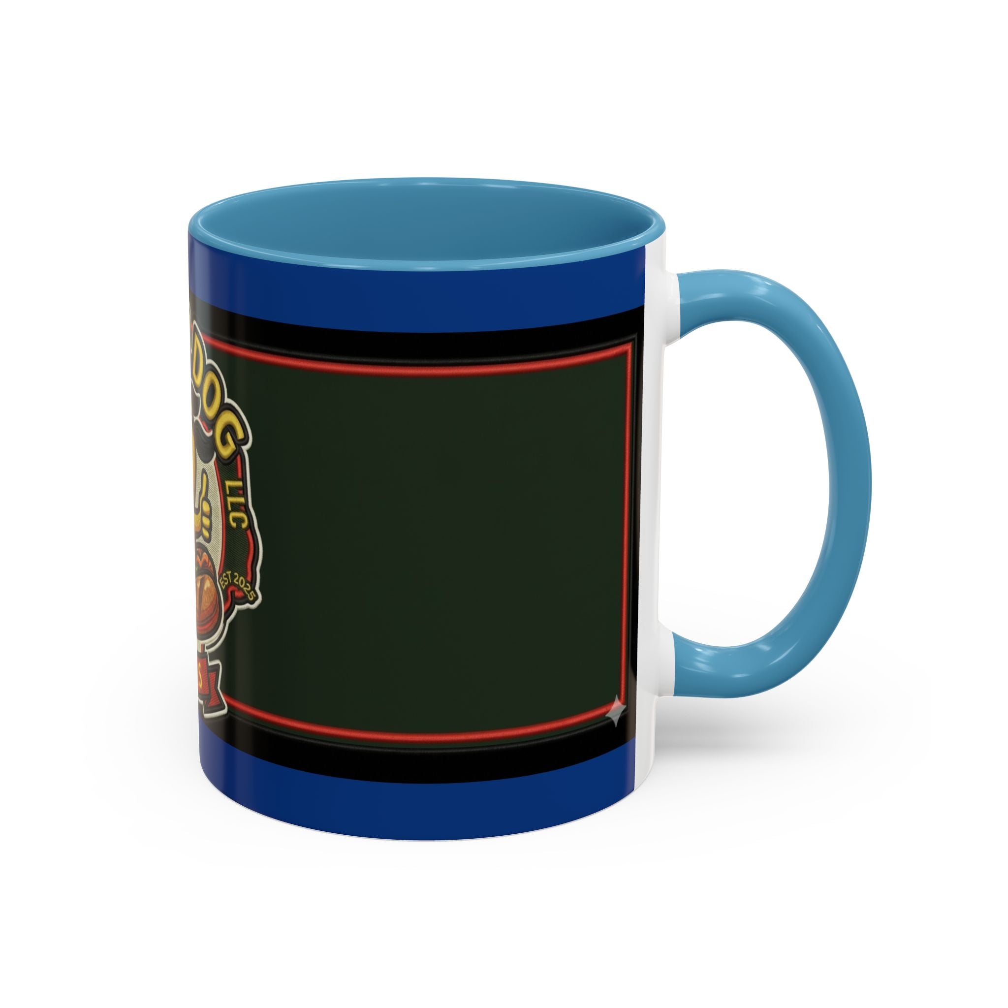 Texas Rollin Dog 'Dog Gone Delicious' Accent Coffee Mug – Fun Hot Dog Logo 11/15oz