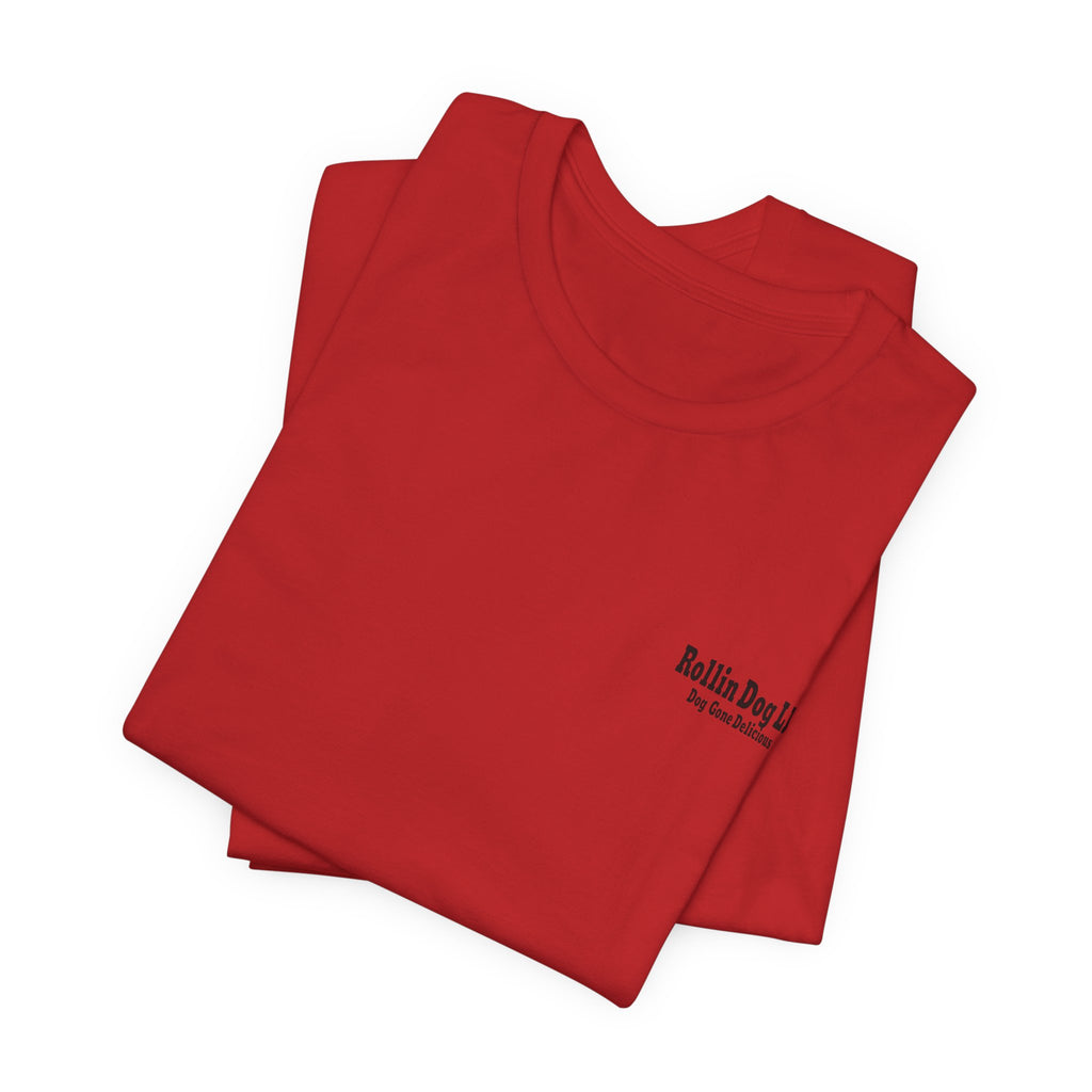 Rollin Dog Graphic Tee Graffiti 1 — Retro Hot Dog Street Art T-Shirt