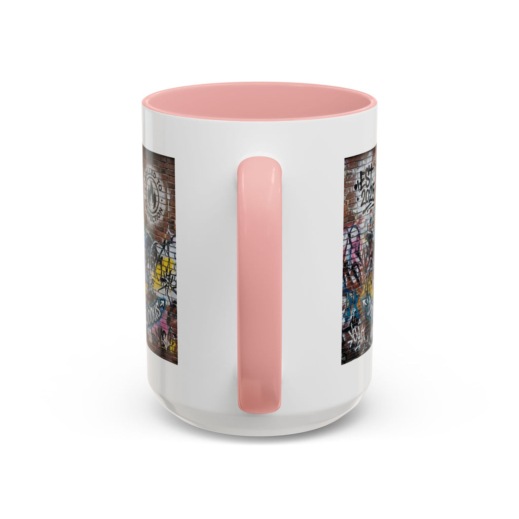 Rollin' Dog Graffiti Coffee Mug – "Dog Gone Delicious" Accent Mug