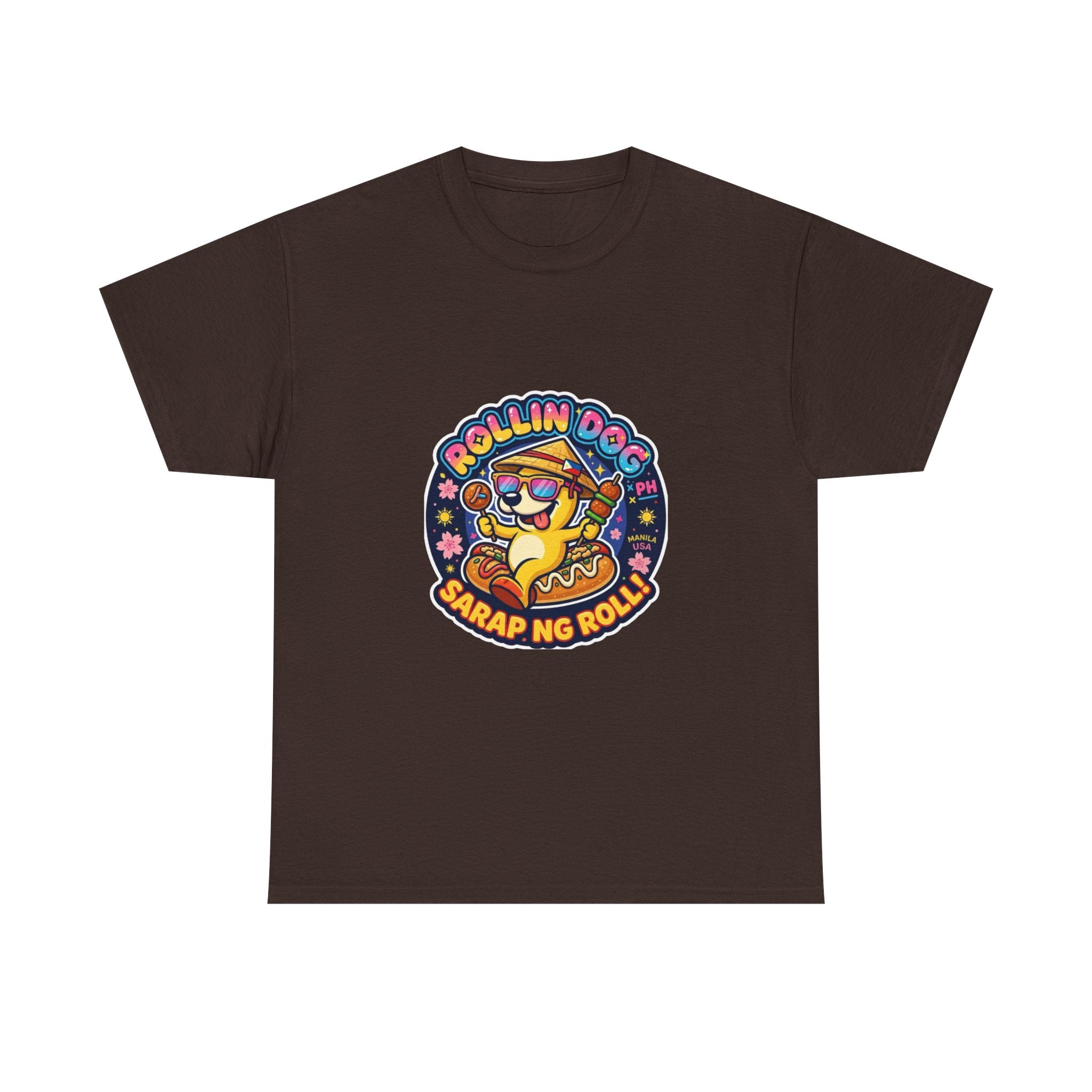 T-Shirt — "Rollin Dog" Sarap ng Roll Cute Filipino Foodie Tee