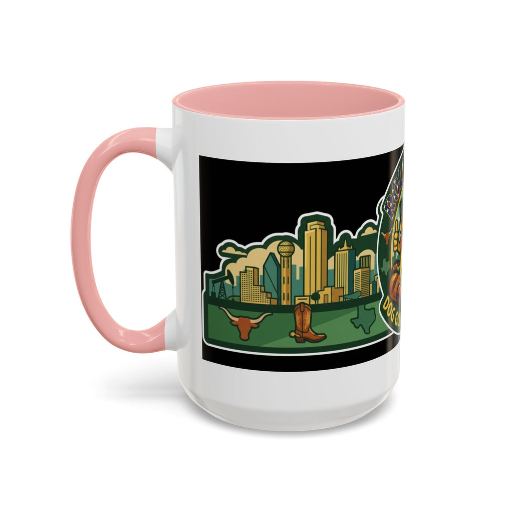 San Antonio Rollin Dog Coffee Mug — Fun Hot Dog Logo Accent Mug (11/15oz)