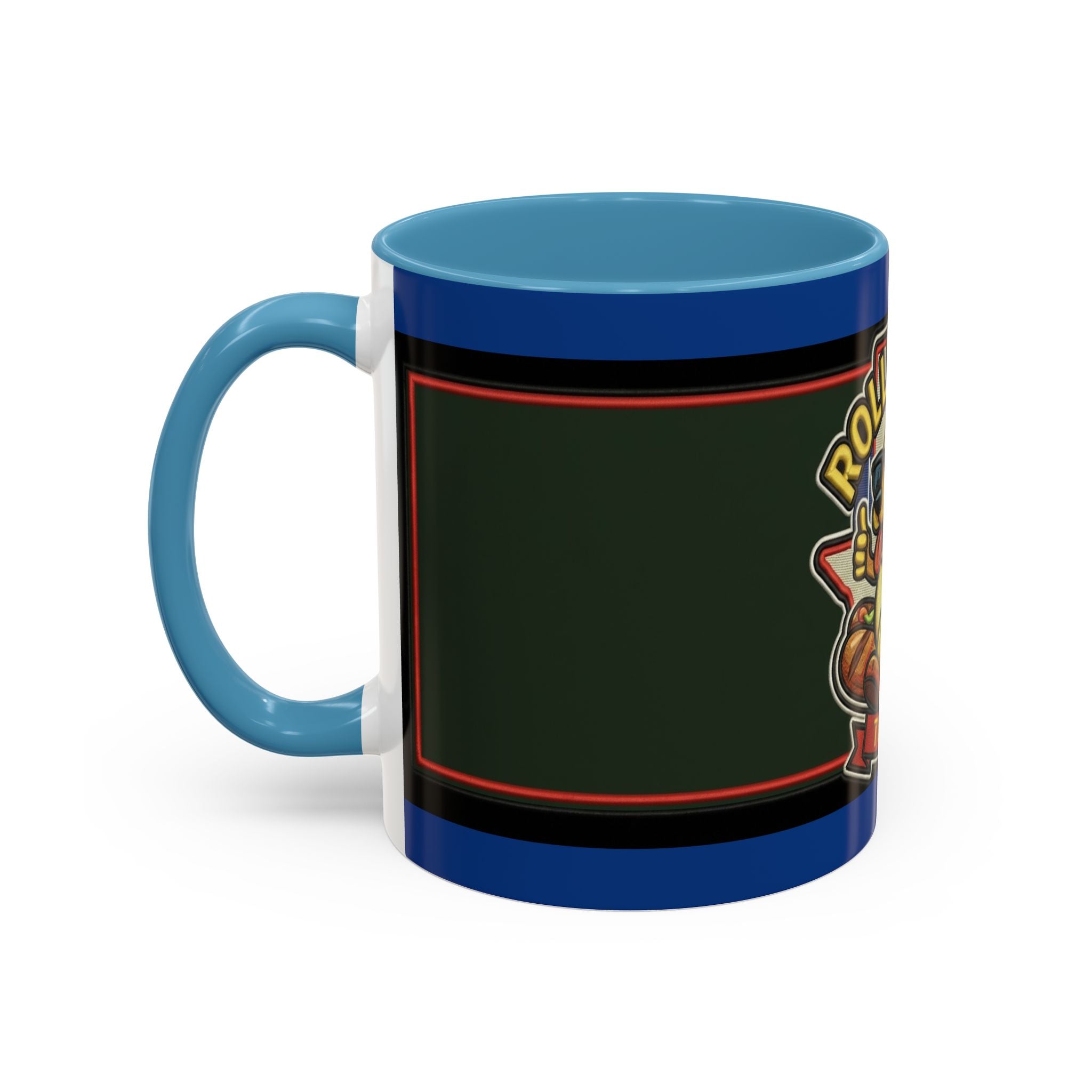 Texas Rollin Dog 'Dog Gone Delicious' Accent Coffee Mug – Fun Hot Dog Logo 11/15oz