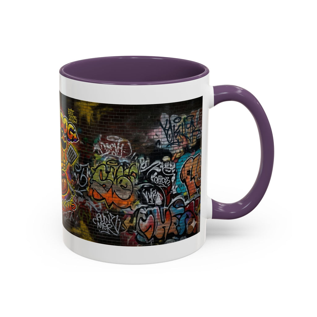 Rollin Dog Hot Dog Mug — Graffiti Skate Vibe Coffee Cup (11/15oz)