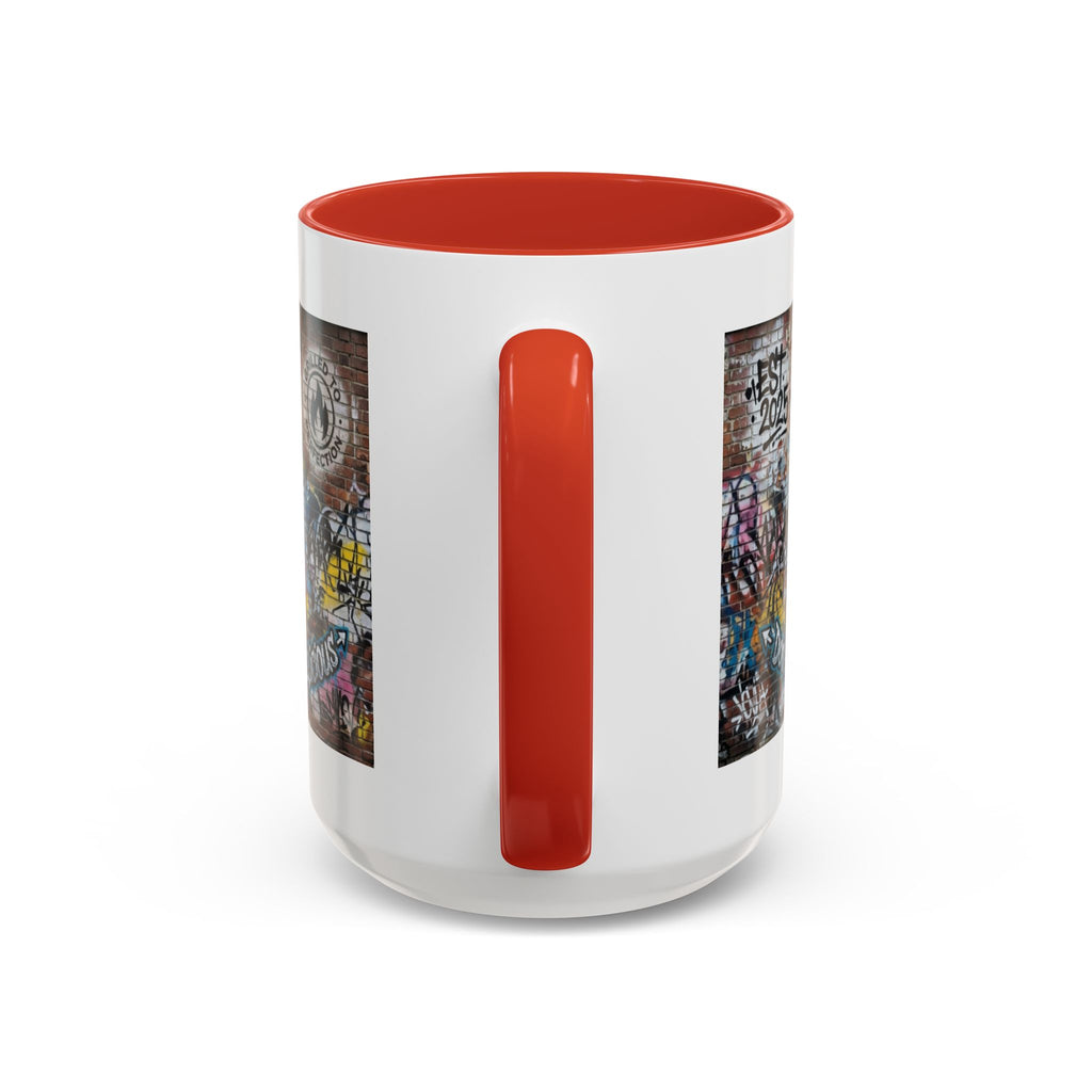 Rollin' Dog Graffiti Coffee Mug – "Dog Gone Delicious" Accent Mug