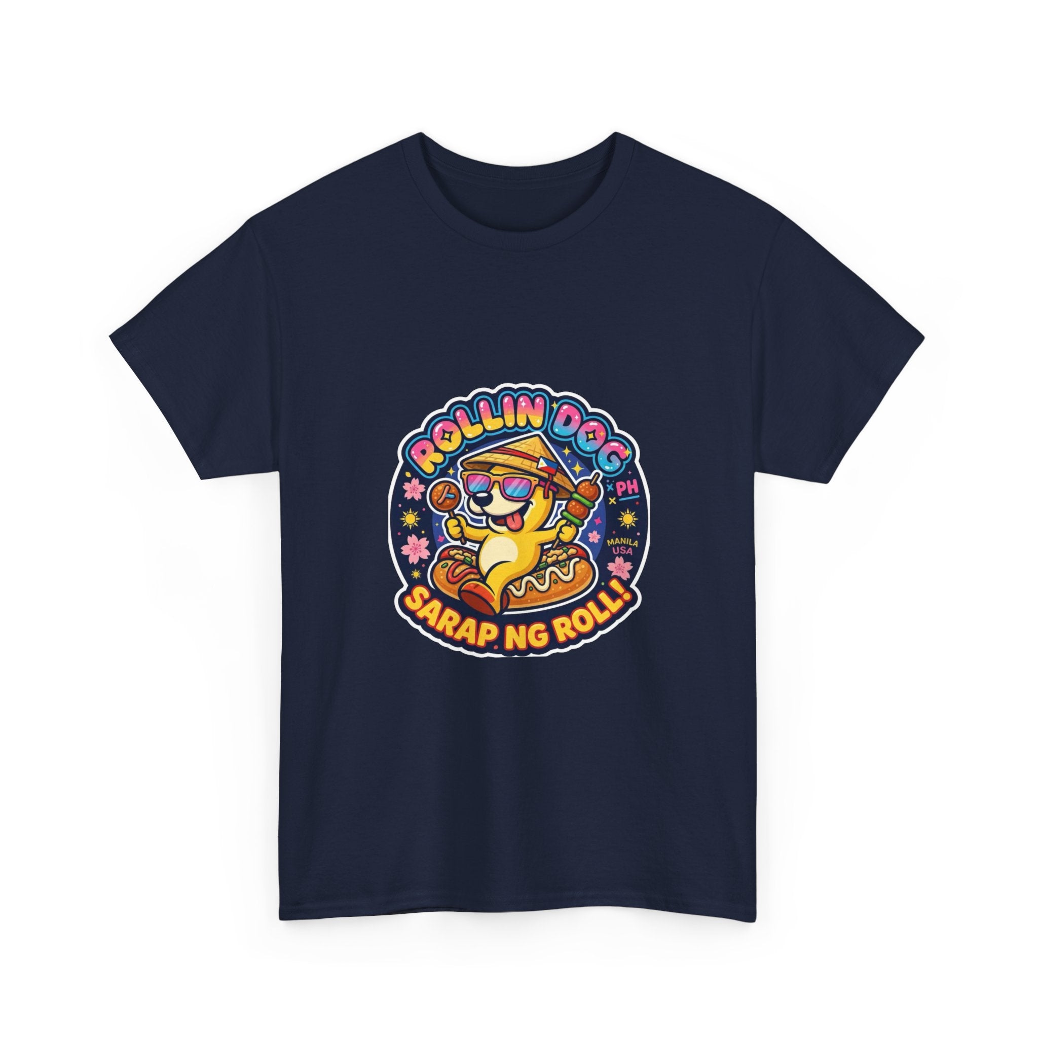 T-Shirt — "Rollin Dog" Sarap ng Roll Cute Filipino Foodie Tee