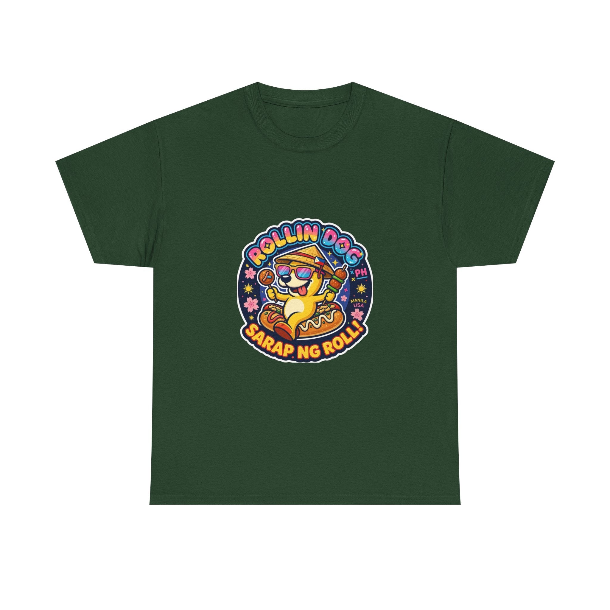 T-Shirt — "Rollin Dog" Sarap ng Roll Cute Filipino Foodie Tee