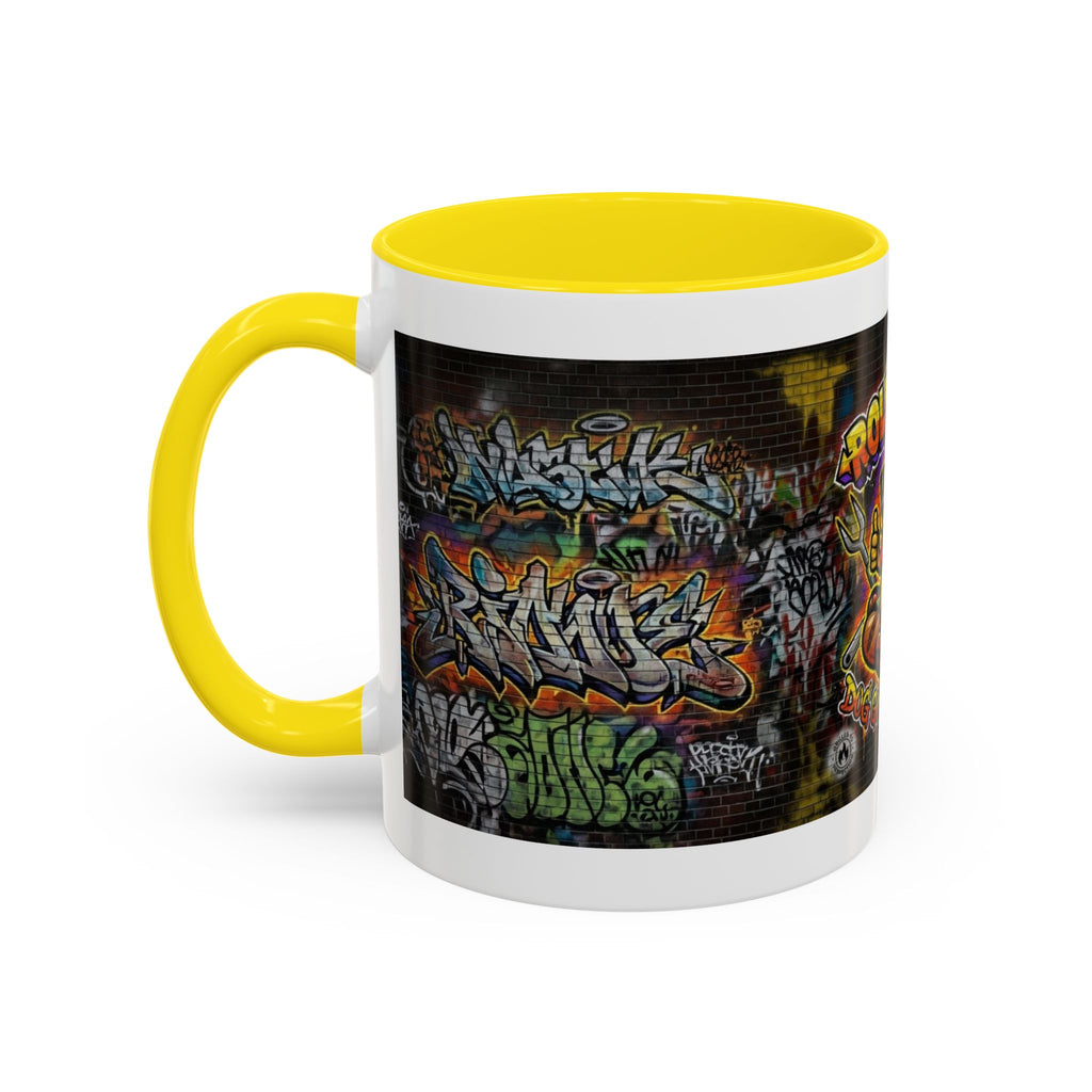Rollin Dog Hot Dog Mug — Graffiti Skate Vibe Coffee Cup (11/15oz)