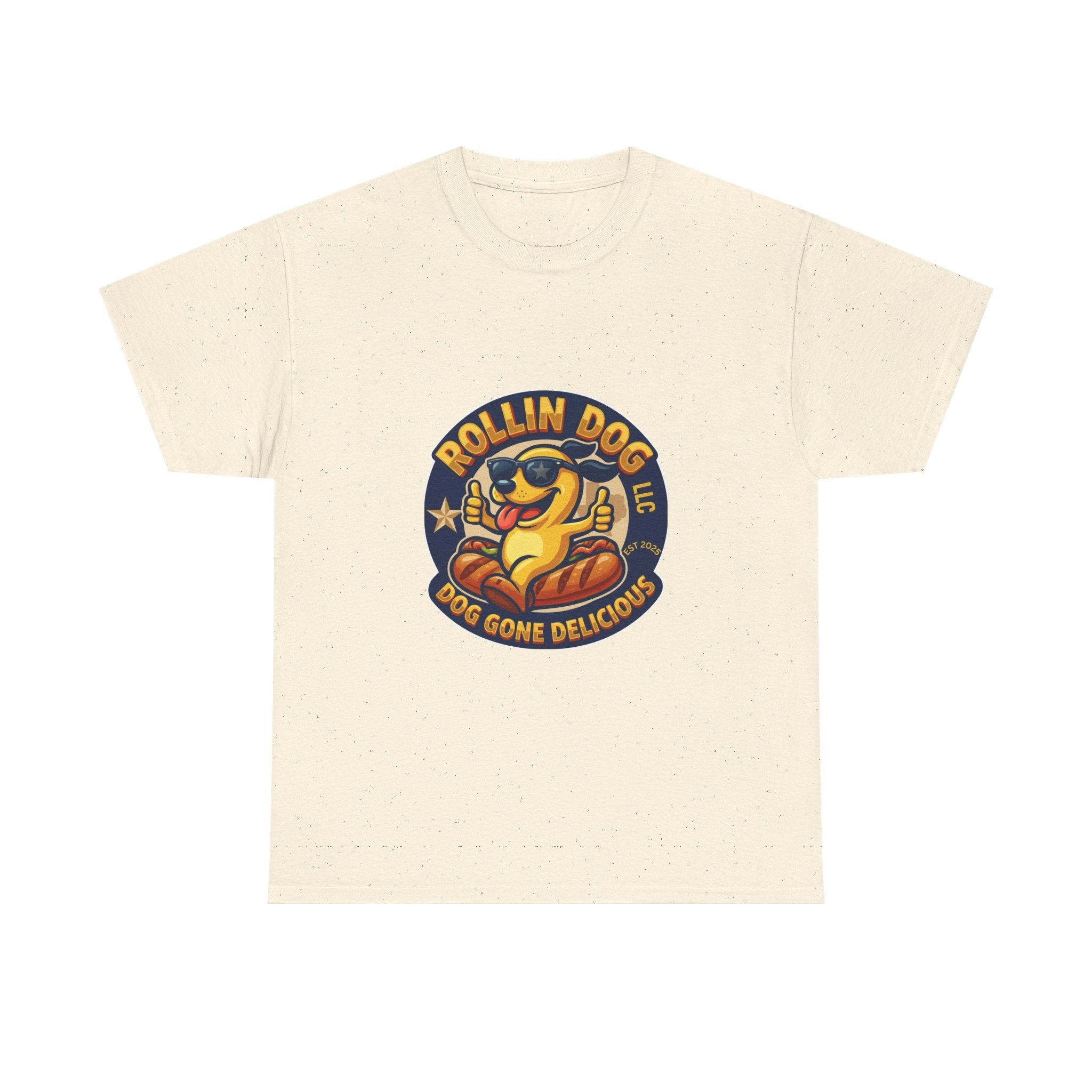 T-Shirt — "Texas Rollin Dog" Retro Hot Dog Mascot Tee